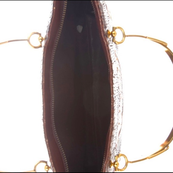 Vintage Varon Python Brass Handle Bag - Picture 5 of 5